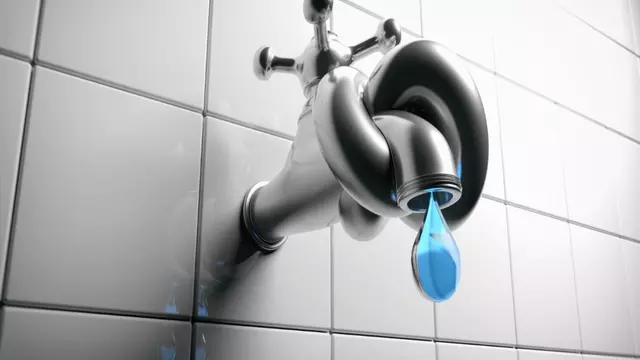 Fuite d'eau robinet